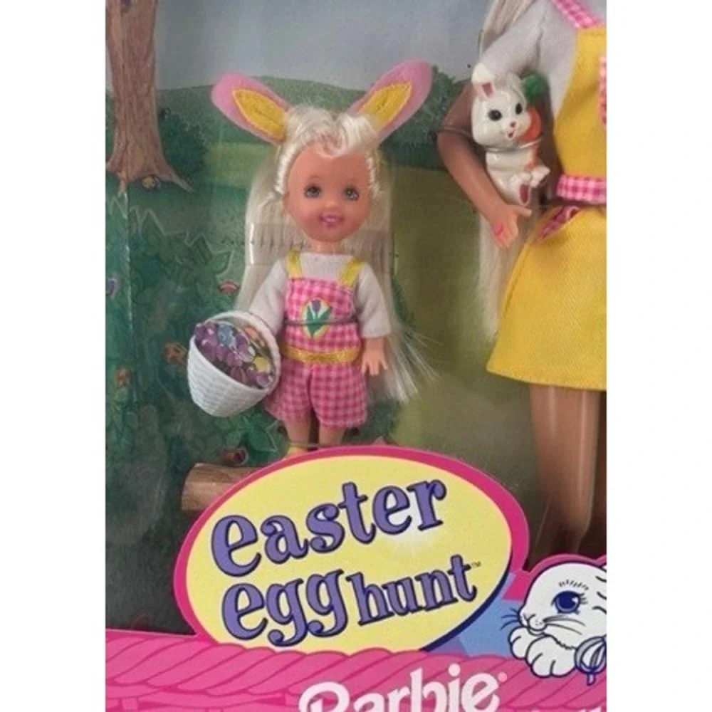 Vintage 1997 Barbie and Kelly Easter Egg Hunt Gift Set Special Edition Mattel